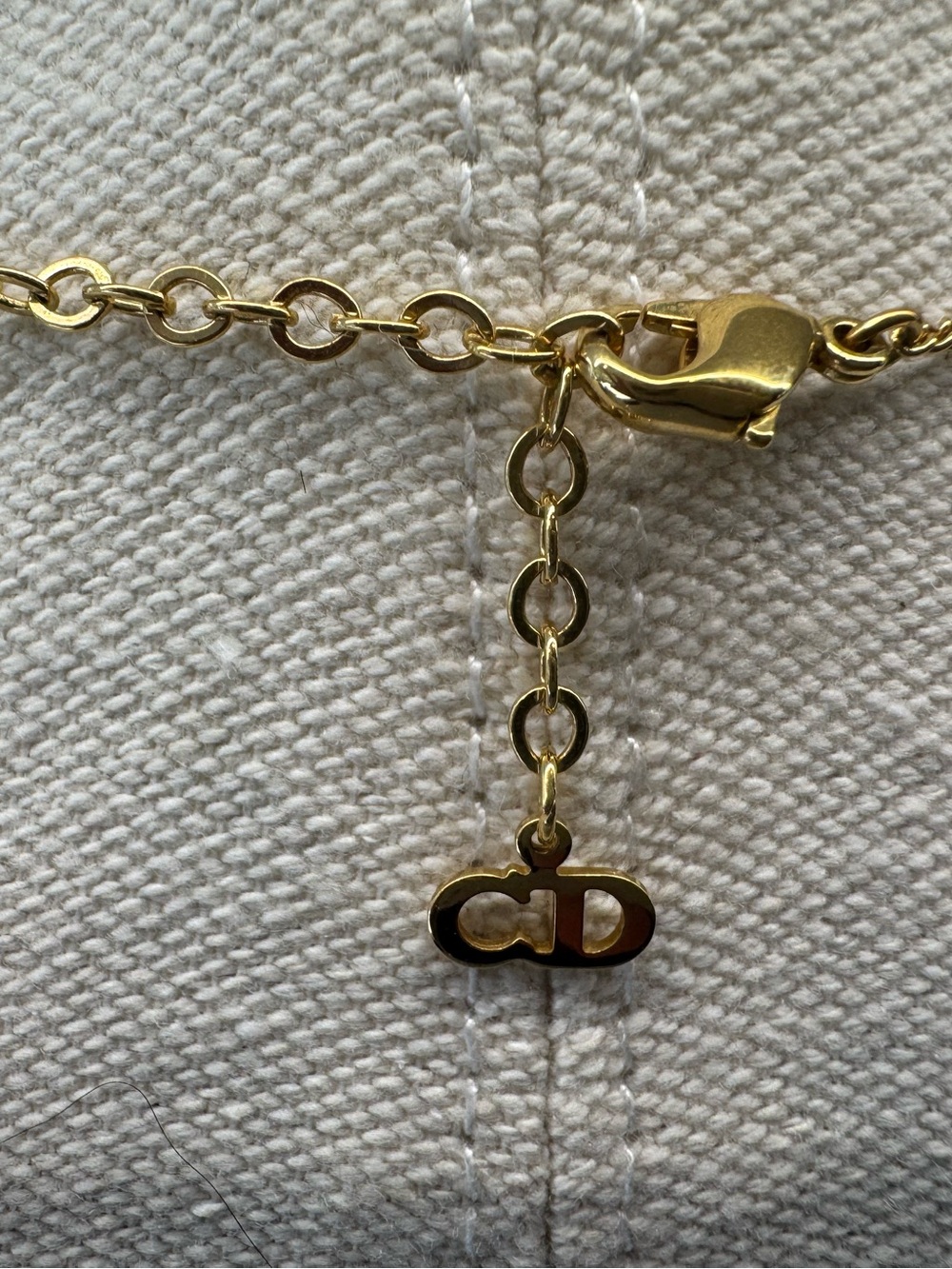 Christian Dior Vintage Gold Plated Crystal Necklace - Picture 3 of 5